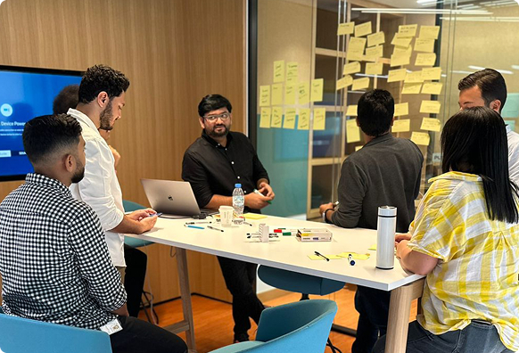 Workshop session with the design team at du telecom