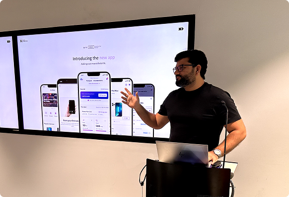 Cross-functional team design review session